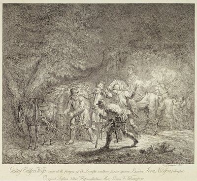 Gustav Vaasa w ładunku słomy autorstwa Alexander Lauréus