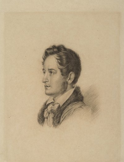 Portret autora Aleksandra Hercena 1812-1870, ok. 1836 autorstwa Alexander Lavrentievich Vitberg