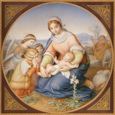 Reszta w ucieczce do Egiptu autorstwa Alexander Maximilian Seitz
