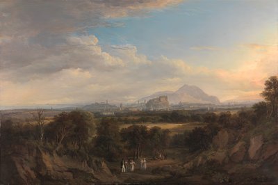 Widok Edynburga z zachodu, 1822-1826. autorstwa Alexander Nasmyth