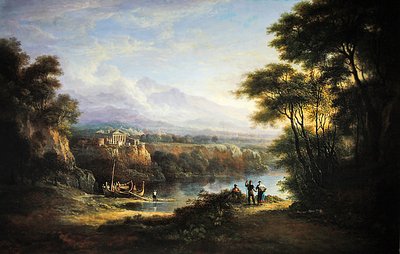 Pejzaż klasyczny (olej na płótnie) autorstwa Alexander Nasmyth