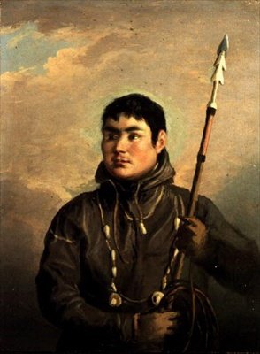 Portret eskimoskiego wielorybnika, John Sacheuse (olej na płótnie) autorstwa Alexander Nasmyth