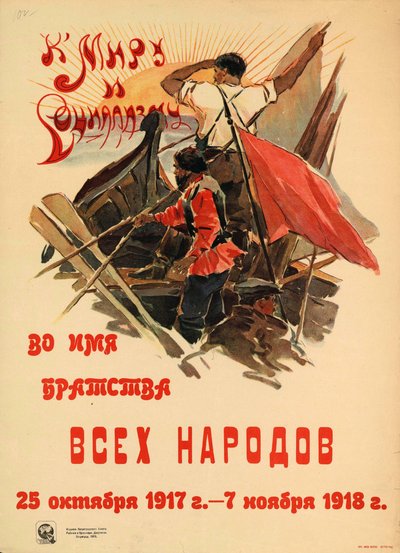 Ku pokojowi i socjalizmowi w imię braterstwa wszystkich narodów, 1918. autorstwa Alexander Nikolaevich Zelensky