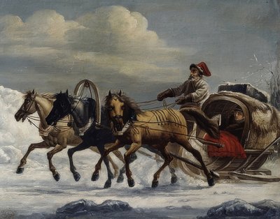 Trójka. 1816 autorstwa Alexander Osipovich Orlowski