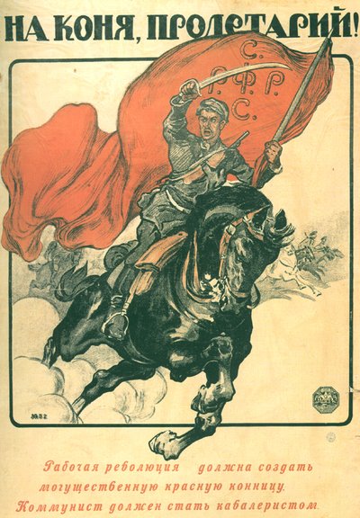 Do konia, proletariuszu! Plakat, 1918 autorstwa Alexander Petrovich Apsit