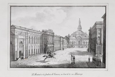 Widok Arsenału i Odlewni w Sankt Petersburgu Seria Widoki Sankt Petersburga, lata 20. XIX wieku autorstwa Alexander Pluchart