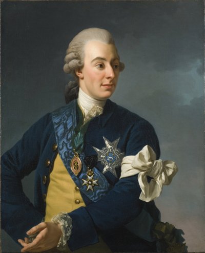 Gustaw III z opaską wolności autorstwa Alexander Roslin