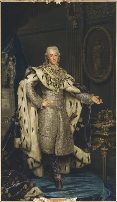 Gustaw III de Suede - Portret króla Szwecji Gustawa III (1746-1792), autorstwa Roslina, Aleksandra (1718-1793). olej na płótnie autorstwa Alexander Roslin