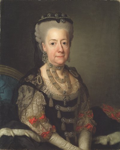 Lovisa Ulrika (1720–1782), wdowa po królu Szwecji autorstwa Alexander Roslin
