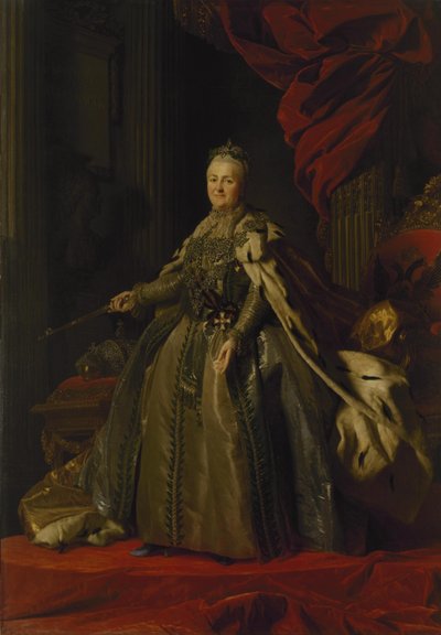 Portret Katarzyny II, 1776-77 autorstwa Alexander Roslin