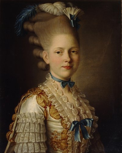 Portret hrabiny H. Obolenskiej, CA 1776 autorstwa Alexander Roslin