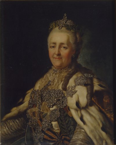 Portret cesarzowej Katarzyny II 1729-1796 autorstwa Alexander Roslin