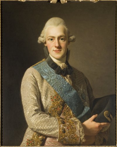 Prince Frederic Adolphe de Suede - Portret księcia Fryderyka Adolfa Szwecji (1750-1803), księcia Oestergoetland, autorstwa Roslin, Alexander (1718-1793). olej na płótnie autorstwa Alexander Roslin