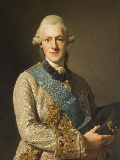 Szwedzki: Fredrik Adolf, 1750-1803, książę Szwecji, brat Gustawa III Książę Fredrik Adolf, brat Gustawa III autorstwa Alexander Roslin