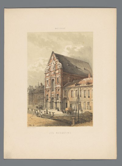 Kościół Augustianów w Maastricht Les Augustins (tytuł na obiekcie) Monuments de Maastricht (tytuł serii) autorstwa Alexander Schaepkens