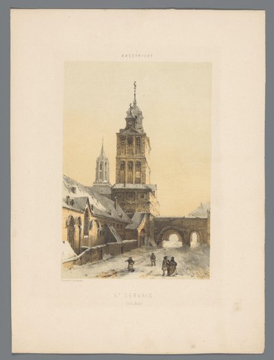 Bazylika św. Serwacego w Maastricht St Servais (Côté Nord) (tytuł na obiekcie) Monuments de Maastricht (tytuł serii) autorstwa Alexander Schaepkens