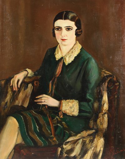 Portret Lilyi Brik 1891-1978, 1921 autorstwa Alexander Silins