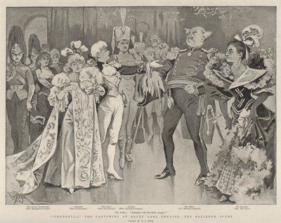 Kopciuszek, Pantomima w Teatrze Drury Lane, Scena Balowa autorstwa Alexander Stuart Boyd