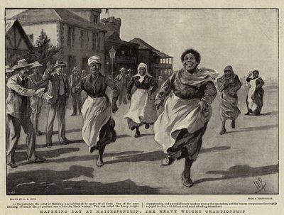 Mafeking Day w Matjiesfontein, mistrzostwa wagi ciężkiej autorstwa Alexander Stuart Boyd