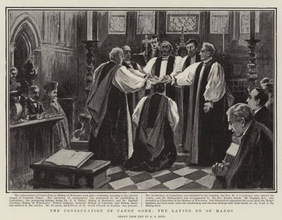 Konsekracja Canon Gore, nałożenie rąk autorstwa Alexander Stuart Boyd