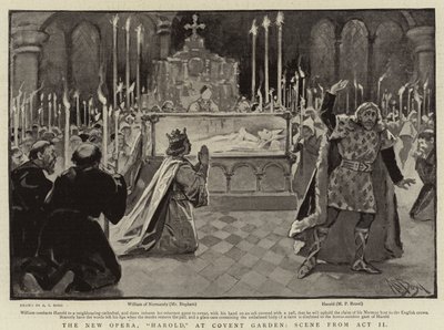 Nowa Opera, Harold, w Convent Garden, scena z II aktu autorstwa Alexander Stuart Boyd