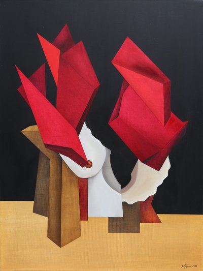 Czerwona figura geometryczna autorstwa Alexander Trifonov