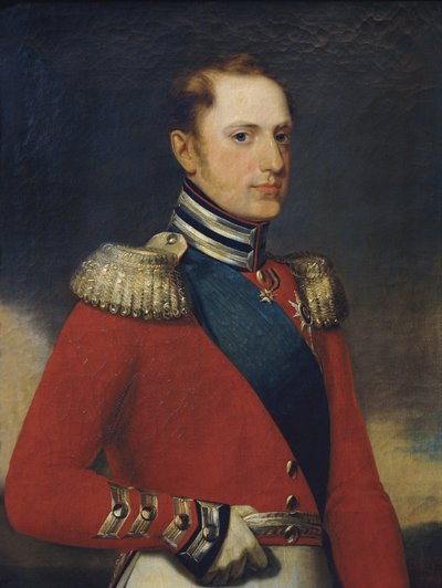 Portret cesarza Mikołaja I, 1829 autorstwa Alexander Vasilyevich Polyakov