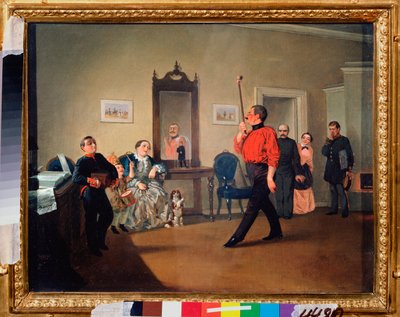 Spokojna Marsomania - Obraz Aleksandra Wasiljewicza Ustinova (1796-1868), olej na płótnie autorstwa Alexander Vasilyevich Ustinov