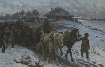Wyjazd na polowanie, 1915 autorstwa Alexander Vladimirovich Makovsky