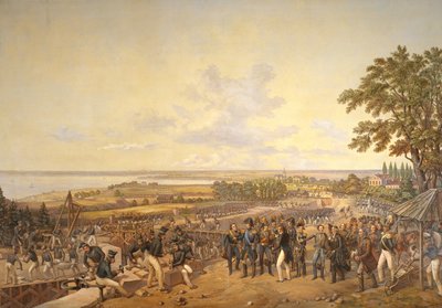 Król Szwecji Karol XIV Johan (1763-1844) Wizyta w śluzach w Berg w 1819, 1856 autorstwa Alexander Wetterling