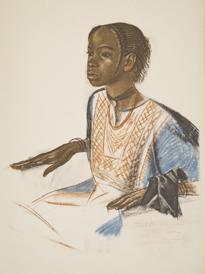Fillette Bornou (Fort Lamy), z Dessins et Peintures d