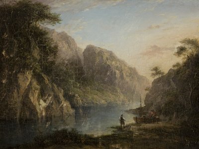 Krowa Przełęcz, Highlands, koniec XVIII-pocz. XIX w. (olej na desce) autorstwa Alexander after Nasmyth