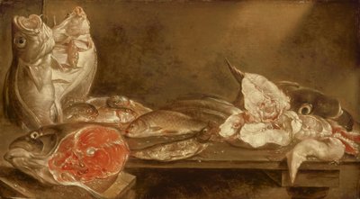 Martwa natura z rybą, 1640 autorstwa Alexander van Adriaenssen