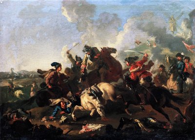 Scena z bitwy pod Połtawą autorstwa Alexander von Kotzebue