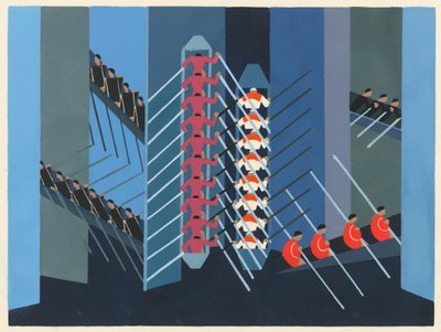 Projekt sceniczny z portfolio Decors de Théâtre, 1930. autorstwa Alexandra Alexandrowna Exter