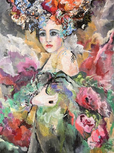 Eteryczny portret kwiatowy autorstwa Alexandra Higgins