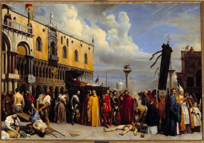 Honory pogrzebowe Tycjana (Tiziano Vecellio autorstwa Alexandre Jean Baptiste Hesse