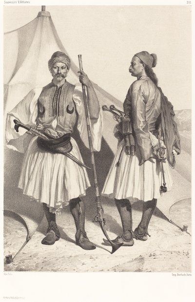 Arnautes, Egipt (Albańczycy, Egipt) autorstwa Alexandre Bida