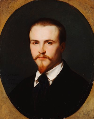 Autoportret, długość biustu, 1847 autorstwa Alexandre Cabanel