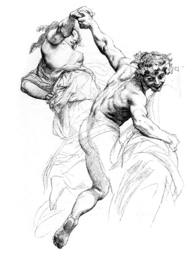 Studium do Triumfu Flory, c1880-1882. autorstwa Alexandre Cabanel