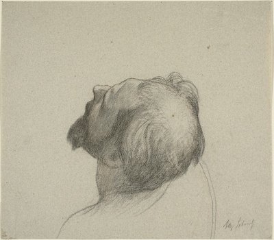 Badanie odwróconej głowy mężczyzny autorstwa Alexandre Cabanel