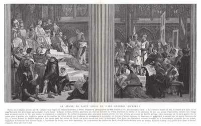 Panowanie św. Ludwika, czyli jego wielkie dzieła autorstwa Alexandre Cabanel