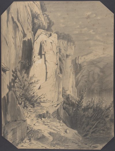 Forets et Montagnes., początek do połowy XIX wieku. autorstwa Alexandre Calame