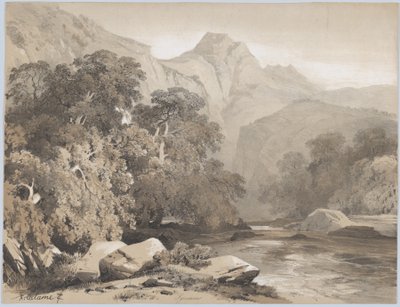 Krajobraz, XIX wiek. autorstwa Alexandre Calame