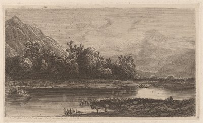 Górskie jezioro autorstwa Alexandre Calame