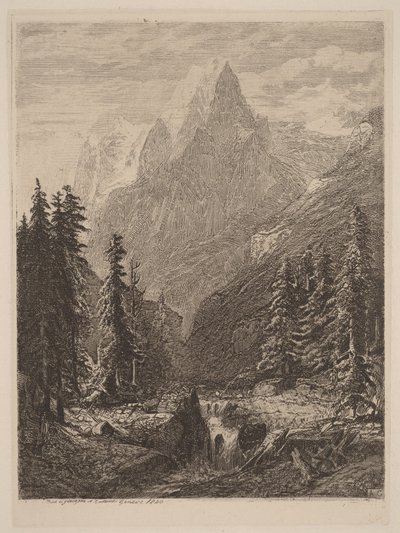 Górska łąka autorstwa Alexandre Calame