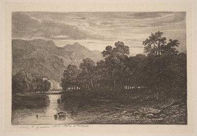 Górska rzeka autorstwa Alexandre Calame