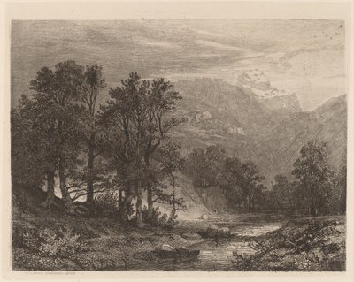 Górski potok autorstwa Alexandre Calame