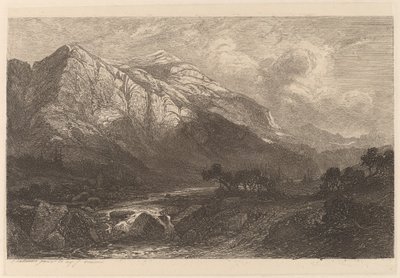 Górski potok autorstwa Alexandre Calame