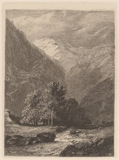 Górski potok autorstwa Alexandre Calame